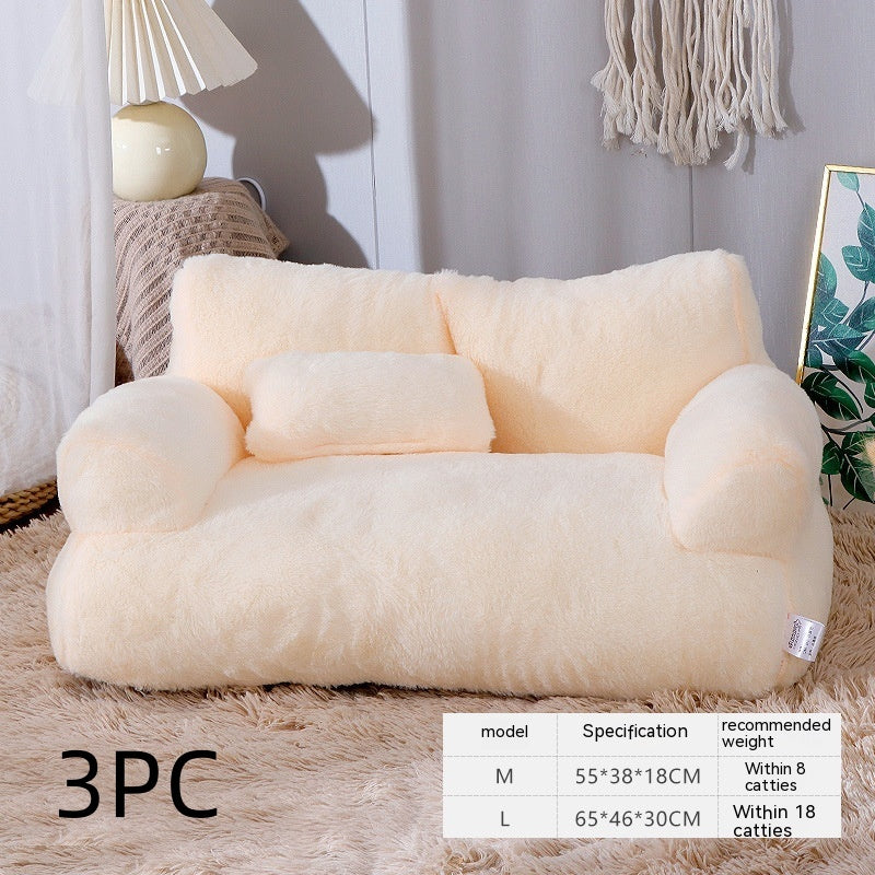Luxury Plush Pet Sofa Bed