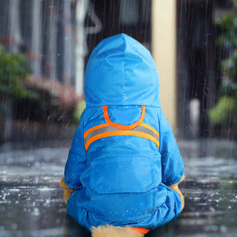 Reflective Waterproof Dog Raincoat
