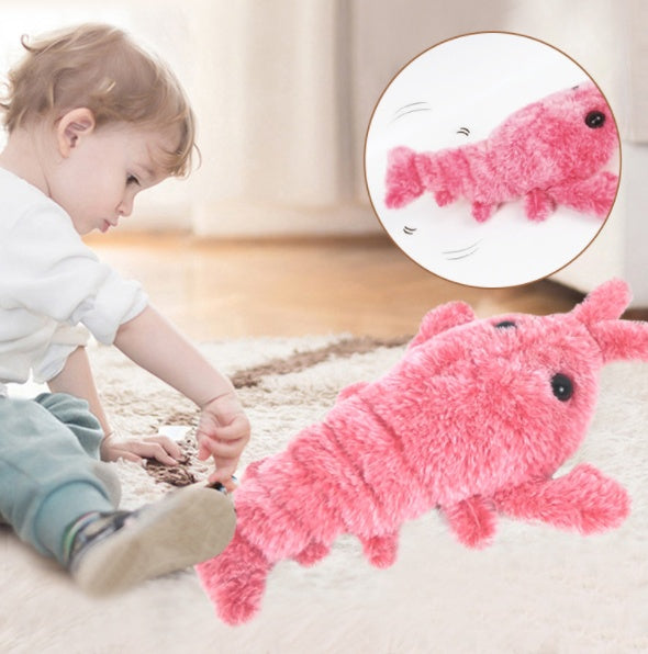 USB Jumping Shrimp Cat Toy