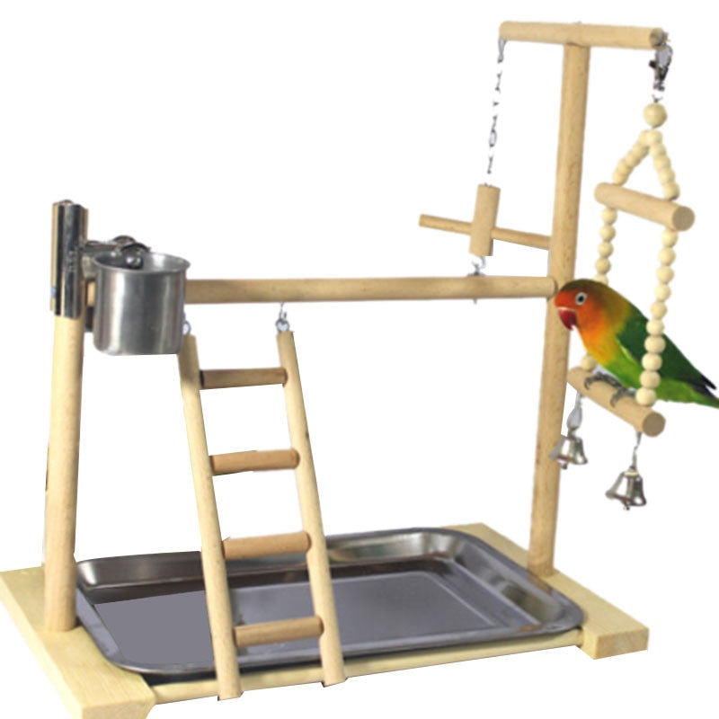 Wooden Cockatiel Stand