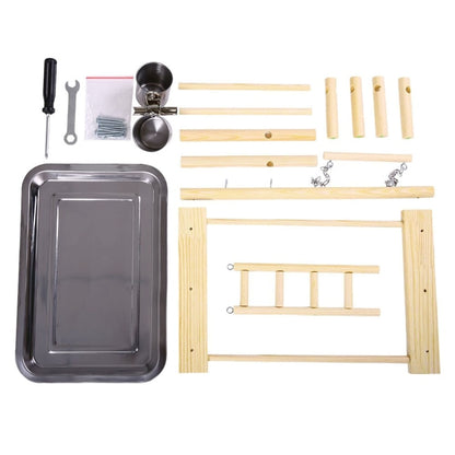 Wooden Cockatiel Stand