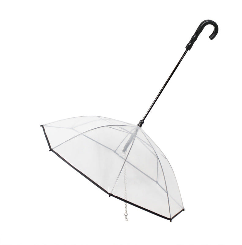 Transparent Dog Rain Umbrella