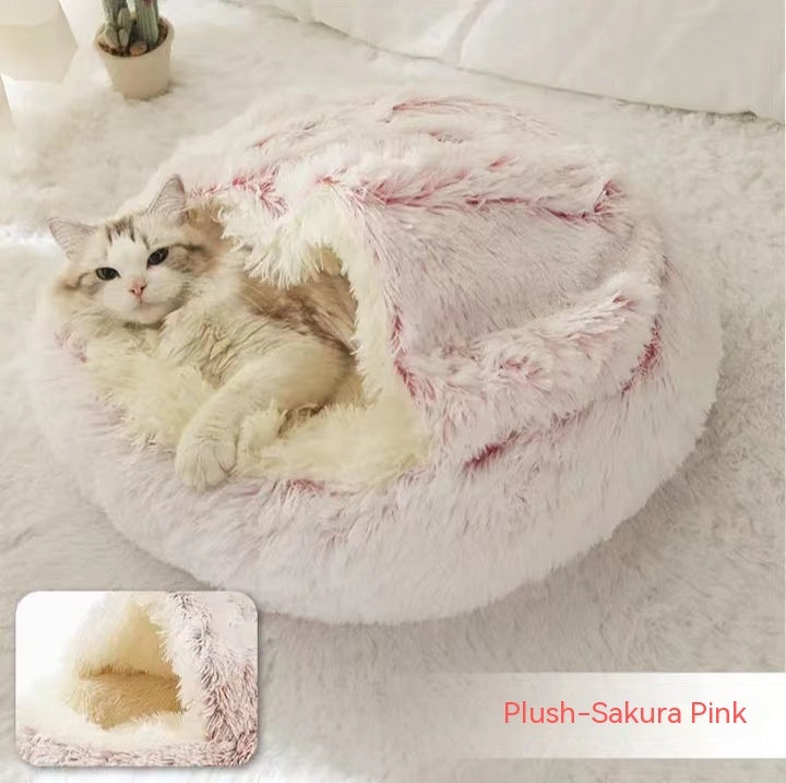 2 in 1 Plush Pet Bed