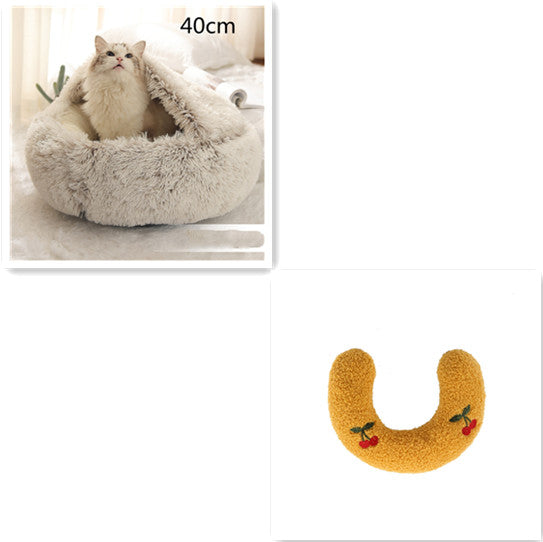 2 in 1 Plush Pet Bed