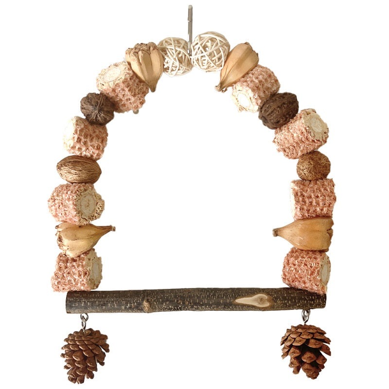 Wooden Parrot Perch Stand