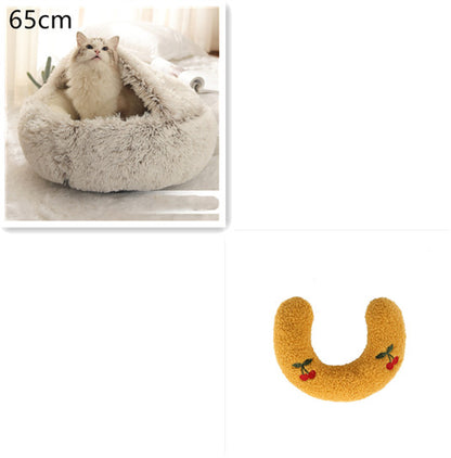 2 in 1 Plush Pet Bed