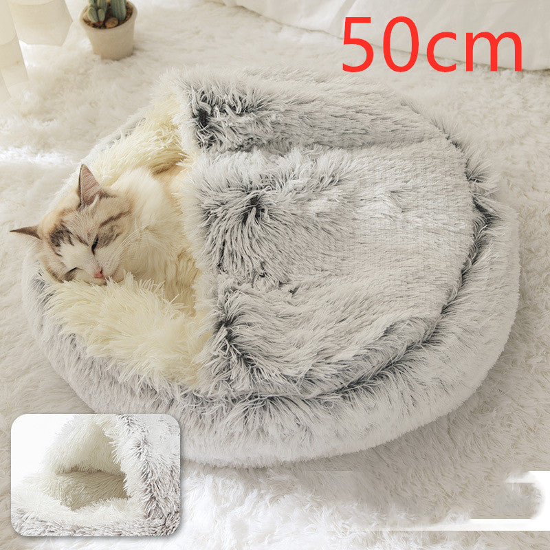 2 in 1 Plush Pet Bed