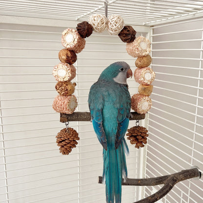 Wooden Parrot Perch Stand