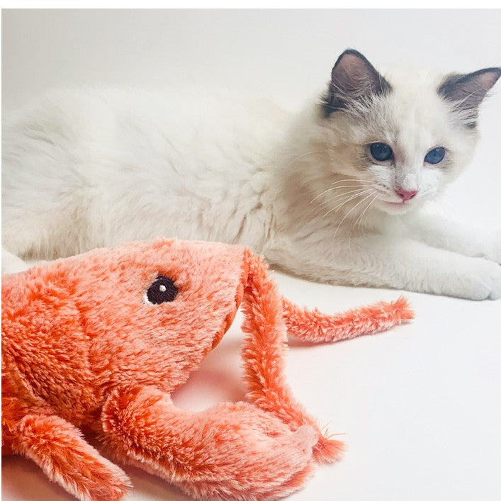 USB Jumping Shrimp Cat Toy