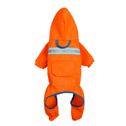 Reflective Waterproof Dog Raincoat