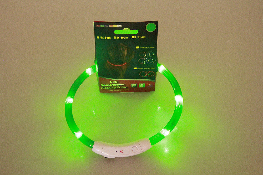 USB Rechargeable LED Dog Collar