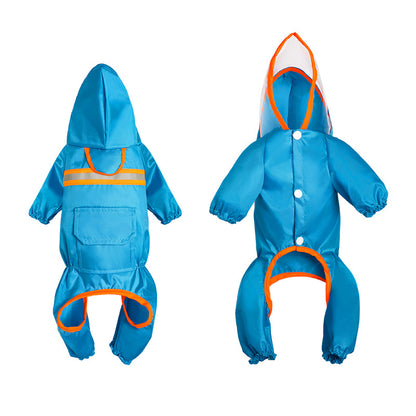 Reflective Waterproof Dog Raincoat
