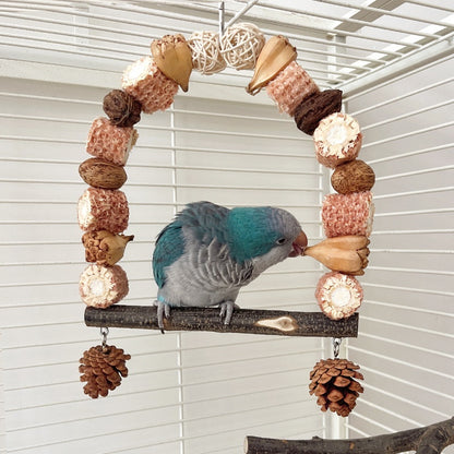 Wooden Parrot Perch Stand