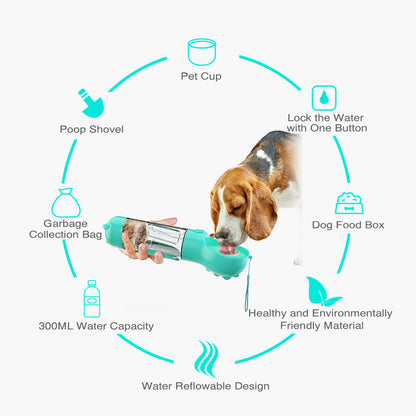 Portable 3 in 1 Dog Water Bottle
