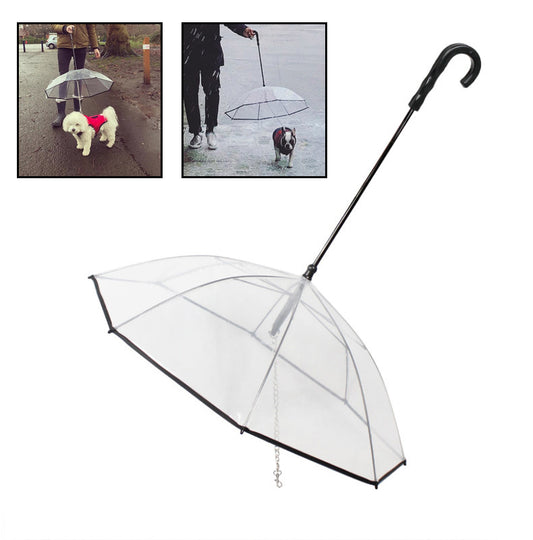 Transparent Dog Rain Umbrella