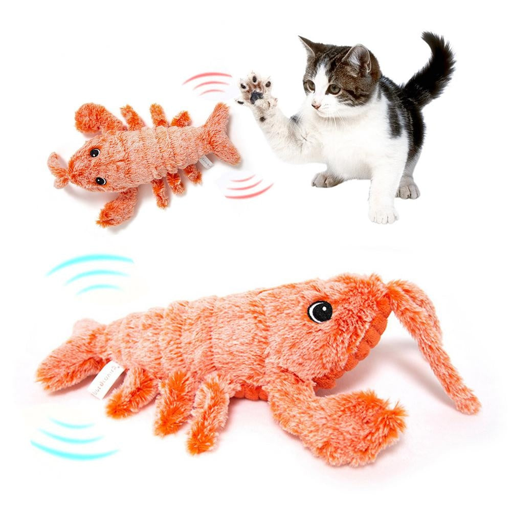 USB Jumping Shrimp Cat Toy