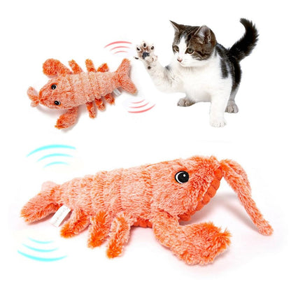 USB Jumping Shrimp Cat Toy