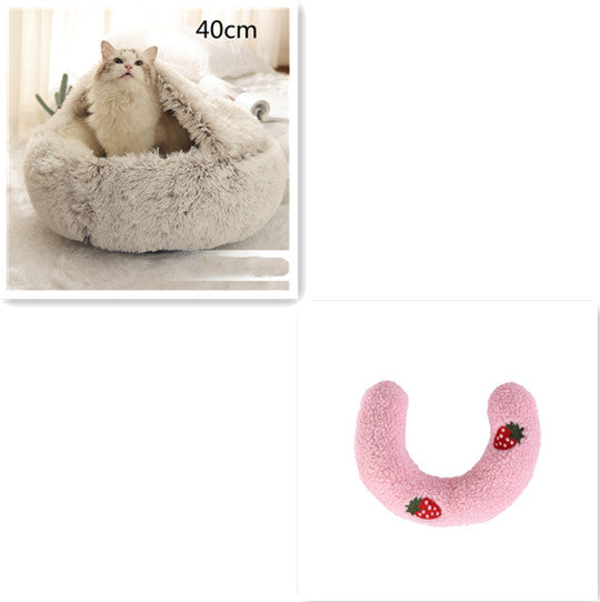 2 in 1 Plush Pet Bed